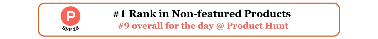 MarketFit - #1 on Product Hunt