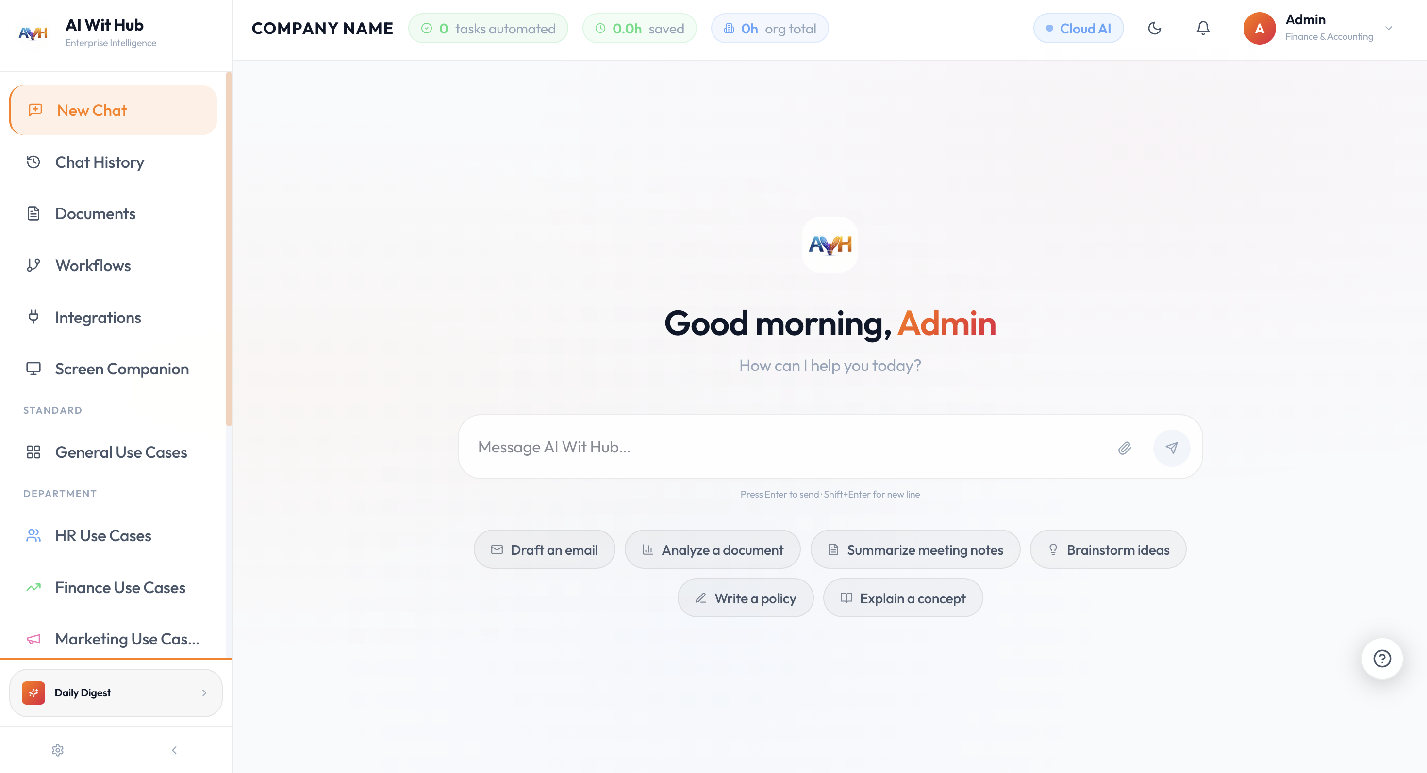 Unified Chat Interface